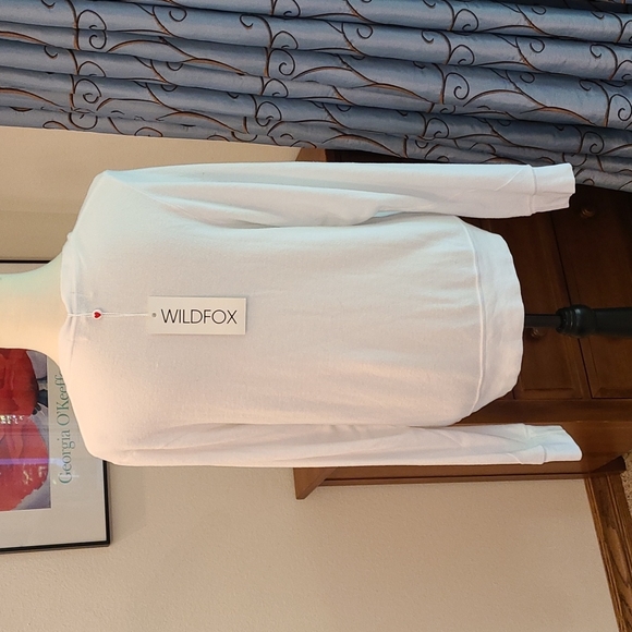 CCO⬇️ Wildfox NWT misspelled white V neck "Caffiene Dream" NWT - Picture 6 of 16